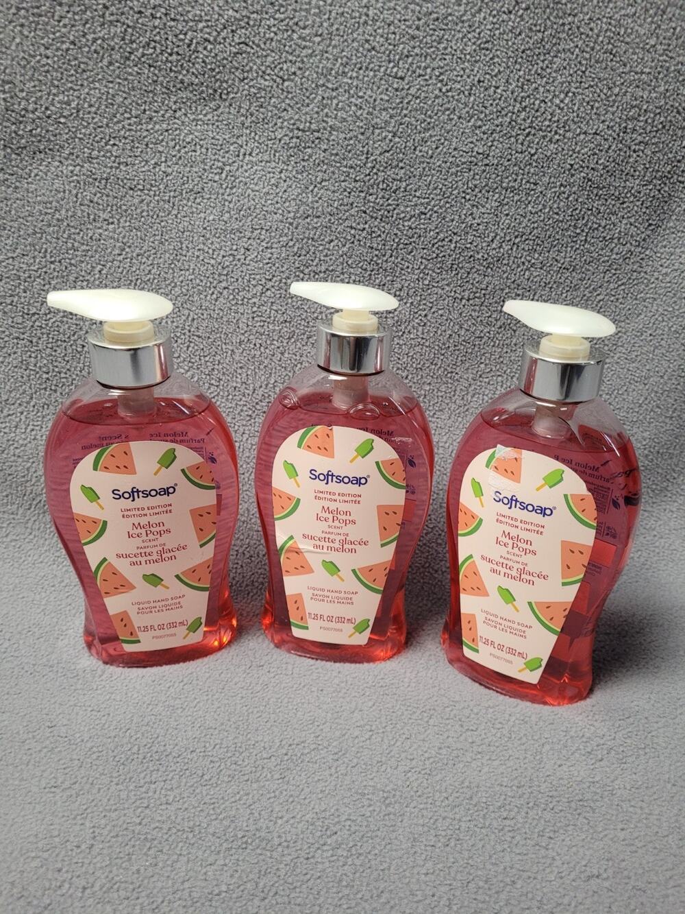 Softsoap Lot Of 3 Melon Icepops Scent Liquid Hand Soaps 11.25 Oz